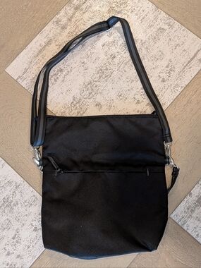 NORDSTROM black nylon convertible bag crossbody purse